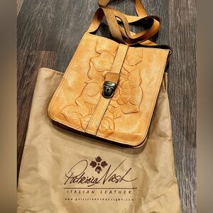 **SOLD***
Patricia Nash Tooled Leather cross-body bag